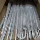 Clear Umbrella Bulk, Bulk Umbrellas for Wedding, 39 Inch Transparent POE Dome Umbrella with Auto Open, Stainless Steel Frame and White J Handle, for Wedding Guests, Photography and Outdoor Parties (20)