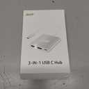 Acer USB C to HDMI Adapter, 4K USB C Hub with 100W PD, USBA 3.0 Port, HDMI to USBC Multiport Digital AV Converter for MacBook Neo/Pro/Air, iPad, Tablets, TV, Monitor and More (Silver)