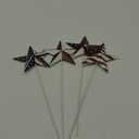 Morning View American Flag Barn Star Garden Stake Set of 4, Metal Patriotic Garden Stake Decorative USA Yard Signs Outdoor US Flags Lawn Porch for 4th of July Memorial Day 15.75 Inches Tall