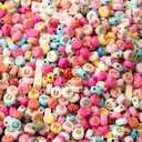 2 x AmlkHxuan 1000pcs Round Letter Beads Colorful Gold Acrylic Alphabet 4x7mm for Bracelets Necklace Jewelry Making Supplies (Gold Colored)