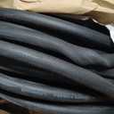 Wiseflow Garden Hose 75FT x 3/4", Heavy Duty Rubber Hose, Water Hose with Five Layered Braiding, Male Female Fittings, 1200PSI Burst, 300PSI Working for Yard, Car Wash, Pets (Black)