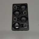 Waterproof Airtag Holder  4 Pack Airtag Keychain Holder Compatible with Apple AirTags, Ultra Durable AntiScratches Protective Case with Keyring for Luggage, Backpack, Pet, Bag, Black