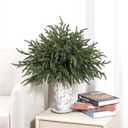 Alupssuc 18 Inch Norfolk Pine Stems, 12 Pcs Real Touch Norfolk Pine Branch, Christmas Greenery Stems for Vase DIY/Garland Making/Table Decoration, Xmas Decor for Indoor, Outdoor & Home