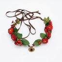 Elegant Floral Rhinestone Crown Headband for Weddings Festivals Parties Realistic Flower Design Comfortable Fit Hair Accessories for Girls Brides