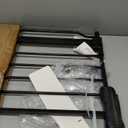 Narrow Baby Gates for Stairs Doorways Auto Close Tension Black Metal Child Pet Safety Gates with Pressure Mount 24-29 Inch Wide