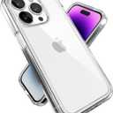 Speck Clear iPhone 14 Pro Case - Drop Protection with Scratch Resistant Dual Layer Slim Phone Case for 6.1 Inch iPhones 14 Pro Cases - Anti-Yellowing & Anti-Fade Case - GemShell