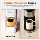 Tastyle Hot & Iced Coffee Maker with Magnetic K-Pod Organizer (Pods Not Included), Stores 10 Pods, 4-5 Cups Coffee Maker & Single-serve Brewer for K Cup & Grounds, 40oz Removable Water Tank, White