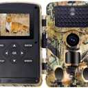 Hspxqur HC-808A Trail Camera 1080P/24MP with Night Vision, 120° Wide Angle, Motion Activated Waterproof, Hunting Camera for Wildlife Monitoring