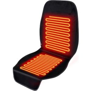 Seat Covers Black Crystal Fleece, 48 x 21 Inch, Extra Large Seat Cushion Luxury Crystal Fleece Anti-Slip Design