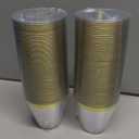100 Pack 9 oz Gold Plastic Cups, Clear Disposable Cups with Gold Rim, Plastic Cocktail Glasses for Party & Graduation & Wedding