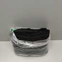 Heavy-Duty Textured Front Bench Seat Cover for Ford for Chevrolet for Dodge Trucks & Full Size Pickup Trucks, Stretchable Fabric with Storage Pockets-Black