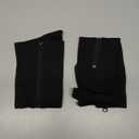 Ailaka Medical 15-20 mmHg Zipper Compression Socks Women Men (2X-Large, Black)