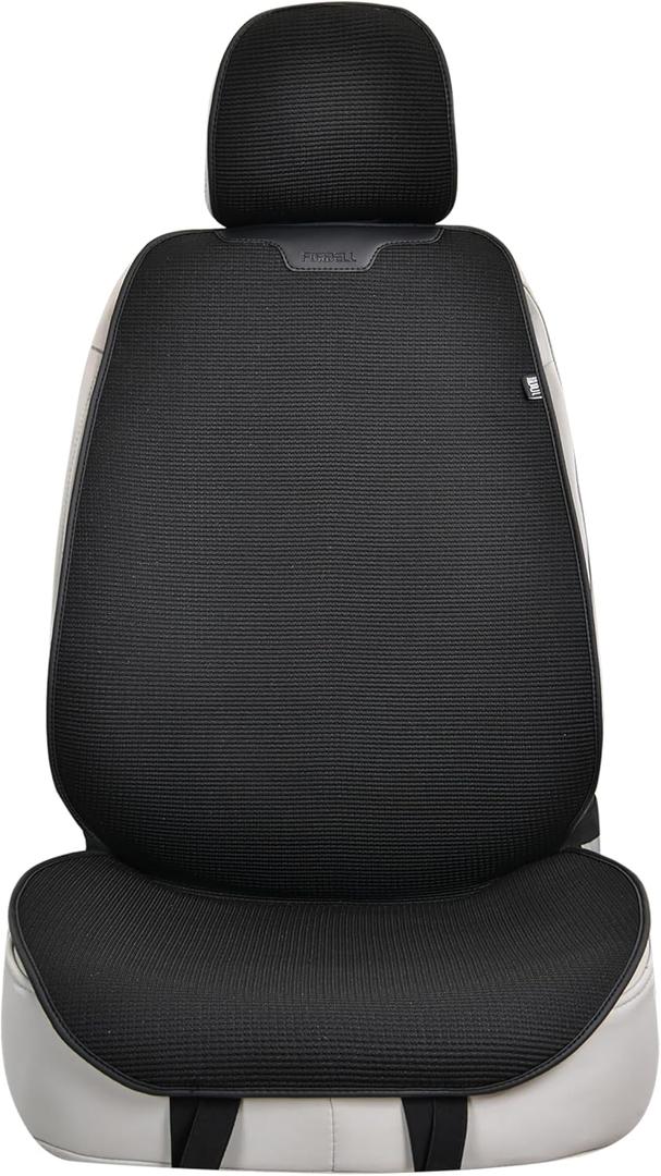 Car Seat Cover  Ice Silk Fabric, Ultra-Thin 0.28 Inch Design, All-Season Front Seat Covers, Breathable Non-Slip Auto Seat Protector for Cars and SUVs (black1)