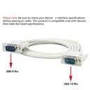 DB9 9 Pin Male to VGA Video 15 Pin Male Serial Port Cable RS232 1.35M/4.4FT Length