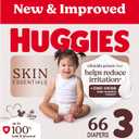 Huggies Size 3 Diapers, Skin Essentials Baby Diapers, Size 3 (16-28 lbs), 66 Count