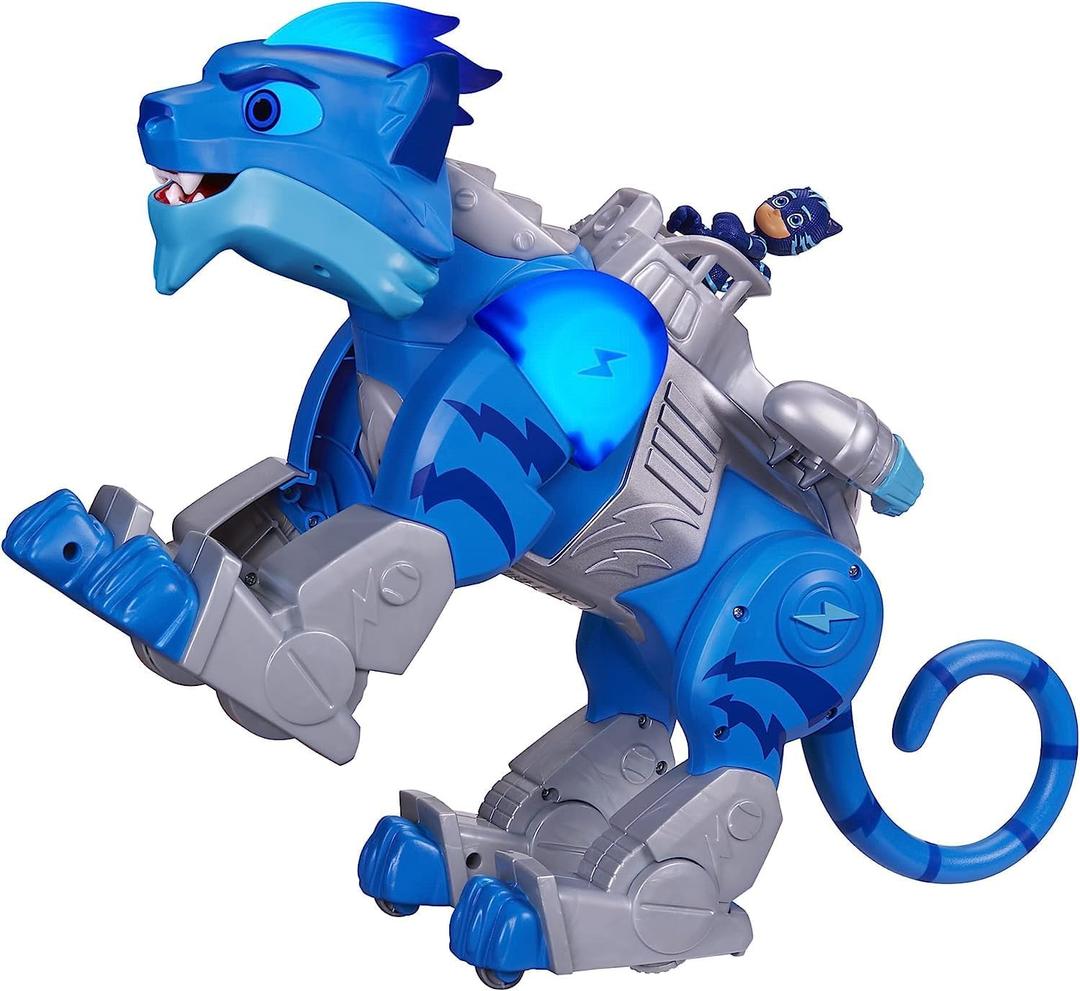 PJ Masks Hasbro Animal Power Charge and Roar Power Cat,Interactive Toys with 20+ Lights and Sounds,Preschool Toys,Superhero Toys for 3 Year Old Boys and Girls and Up