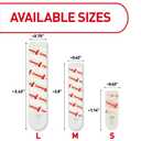 Command Indoor Large Replacement Strips, 20 Strips, Damage-Free Wall Hanging, Re-Hang Large Hooks for Home and Wall Decor, Holds up to 5 lb, White Adhesive