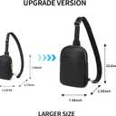 CORALDAISY Large Crossbody Bags for Women travel Sling Bag Leather Cross body Purse Big Purses for Women