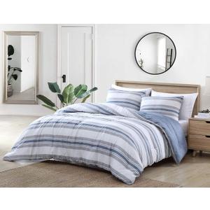 Nautica - Twin/Twin XL Comforter Set, Reversible Woven Bedding with Matching Sham, Medium Weight for Year Round Use, Dorm Essentials, Oeko-Tex Certified (Bay Shore Navy)