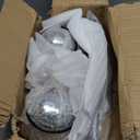 GXYWADY Motorcycle Chrome Driving Spot Fog Light Turn Signal Light Bar Kit with Bracket Set (Medium)