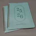 2 x Planner 2025-2026, Academic Year Weekly and Monthly Calendar Planner, July 2025 - June 2026, Spiral Bound School Planning Tool, Perfect for Teacher, Student, Woman & Men - A5 (6.3" x 8.5"), Seafoam