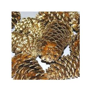 Gold Pine Cone Picks Christmas Ornaments Pinecone Floral Picks Decorative Natural Pinecone Wired Stems