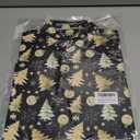 Damipow Boys Golf Shirt Moisture Wicking Youth Polo Shirts Quick Dry Kid Collared Shirt, Xmas Black, 6 Years