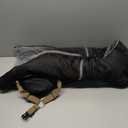 Dog Winter Jacket Fuzzy and Warm 2XL, Black/Grey