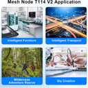 Mesh Node T114 V2 LoRaWAN Meshtastic Development Board AYWHP Meshtastic Tracker Nordic nRF52480 with SX1262 Chip 1.9-inch TFT Display 902-928MHz with BLE WiFi Compatible with Arduino/Meshtastic