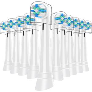 10PCS iO Replacement Heads Compatible with Oral B iO 2/3/4/5/6/7/8/9/10 Series Electric Toothbrush,IO Toothbrush Heads Compatible with Oral B iO,Medium-Hard bristles Care for Your Teeth,White