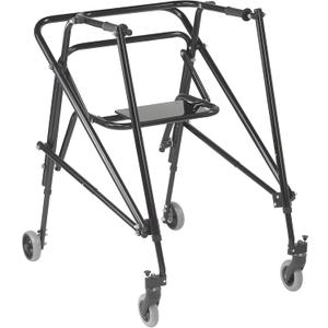 Inspired by Drive Nimbo 2G Lightweight Posterior Walker with Seat, Emperor Black, Extra Large