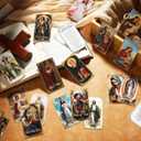 Skyygemm 240 Pcs Catholic Saint Prayer Cards Bulk Gifts Holy Cards Bookmarks Bulk 95cm with Catholic Saints and Prayers Assorted 20 Styles Set Inspirational Christian Gift for Women Men Kids Funeral