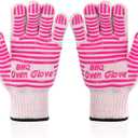 CZSYZCZS Extreme Heat Resistant Oven Gloves - 932F - Cooking Gloves for BBQ, Grilling, Baking,Cutting, Smoker Fireplace