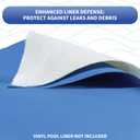 Blue Wave NL1540 12-Feet x 24-Feet Oval Liner Pad for Above Ground Pools,Gray