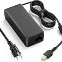 VUOHOEG 65W Laptop Charger Compatibility with Lenovo ThinkPad T440 T450 T460 T470 X240 X250 X260 X270 E550 E560 L440 L450 E440 E450 Yoga 260 Yellow Square Tip AC Power Adapter