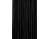 N&Y HOME Fabric Shower Curtain or Liner Extra Long 72 x 84 Inches - Hotel Quality, Machine Washable, Water Repellent - Black, 72x84