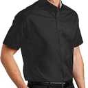 Clothe Co. Men's Short Sleeve Button Down Shirt with Front Pocket 4XL
