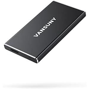 Vansuny 500GB Portable External SSD, USB 3.1 Gen2 450MB/s High-Speed Data Transfer, Metal USB C Mini Portable External Solid State Drive for PC, Laptop, Phones and More