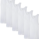 Men's 100% Cotton Multipack Classic Rib Tank Top A-Shirts