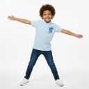 Disney Lilo & Stitch Boys Short Sleeve Polo Shirt for Big Kids (Blue)size 7