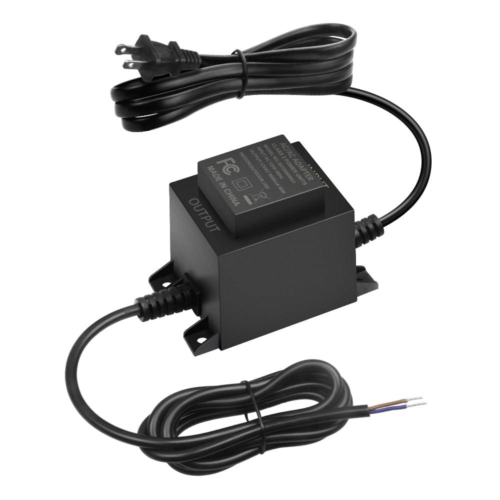 12V Low Voltage Transformer for Landscape Lights 60W 110V/120V to 12V AC Transformer 5A Power Supply Waterproof Outdoor Low Voltage Converter for LED Landscape Spotlight Fountain Lighting