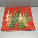 RABUSOFA Christmas Pillow Covers 20x20 Inch Set of 2 Outdoor Indoor Waterproof Christmas Tree Decorations Decorative Throw Pillow Cases Xmas Decor Winter for Couch Holiday Gold Red