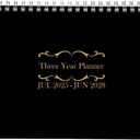 2 x 3 Year Calendar Monthly Planner Spiral Bound Approx 11" x 8.5" Start On JULY (Black)