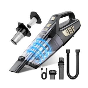 Handheld Vacuum Cordless, 15000PA Strong Suction Hand Held Car Vacuum Cleaner Portable with Multi-Nozzles & Washable Filter, Lightweight Dust Busters Rechargeable for Home, Car, Office, Pets