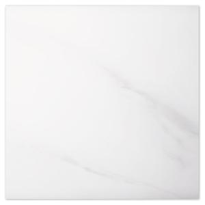 Peel and Stick Floor Tile - 10pcs 12x12'' Marble Glossy White Waterproof Bathroom Tiles