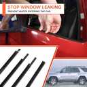 Weatherstrip Car Window Moulding Trim Sweep Felt Seal Kit Window Seal Fit for Toyota 4Runner 2003 2004 2005 2006 2007 2008 2009 Replaces# 68161-35060, 68162-35060,68163-35030,68164-35030-4PCS