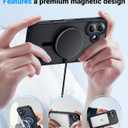 Magnetic for iPhone 17 Case, [Anti-Slip] [Military-Grade Drop Protection] [Camera Protection] Skin-Friendly Slim Translucent Shockproof Protective for iPhone 17 Phone Case, Black