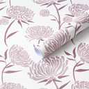 HeloHo Pink Floral Wallpaper Peel and Stick Boho Contact Paper Removable Self Adhesive Nursery Wallpaper for Bedroom Bathroom Cabinets Renter Friendly Wall Paper 197"x17.3"