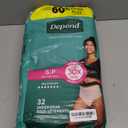 Depend Fresh Protection Adult Diapers, Incontinence & Postpartum Bladder Leak Underwear for Women, Disposable, Maximum, Small, Blush, 32 Count