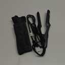 LOVANI Mini Flat Iron 0.5 inch, Dual Voltage Travel Hair Straightener for Short to Medium Hair & Bangs, Small Size Ceramic Tourmaline 3D Floating Plates, HeatResistant Pouch Included (Black)